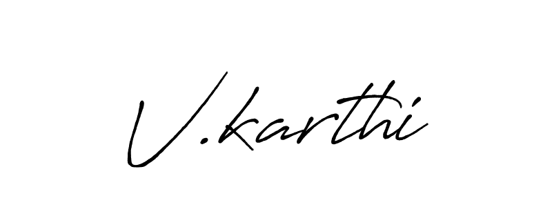 How to Draw V.karthi signature style? Antro_Vectra_Bolder is a latest design signature styles for name V.karthi. V.karthi signature style 7 images and pictures png