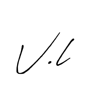 Once you've used our free online signature maker to create your best signature Antro_Vectra_Bolder style, it's time to enjoy all of the benefits that V.l name signing documents. V.l signature style 7 images and pictures png