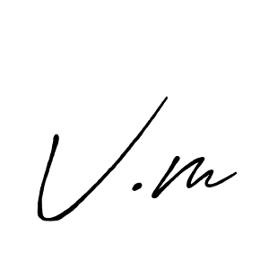 if you are searching for the best signature style for your name V.m. so please give up your signature search. here we have designed multiple signature styles  using Antro_Vectra_Bolder. V.m signature style 7 images and pictures png