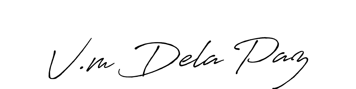 It looks lik you need a new signature style for name V.m Dela Paz. Design unique handwritten (Antro_Vectra_Bolder) signature with our free signature maker in just a few clicks. V.m Dela Paz signature style 7 images and pictures png