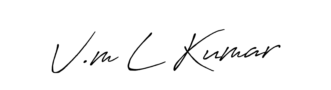 How to Draw V.m L Kumar signature style? Antro_Vectra_Bolder is a latest design signature styles for name V.m L Kumar. V.m L Kumar signature style 7 images and pictures png