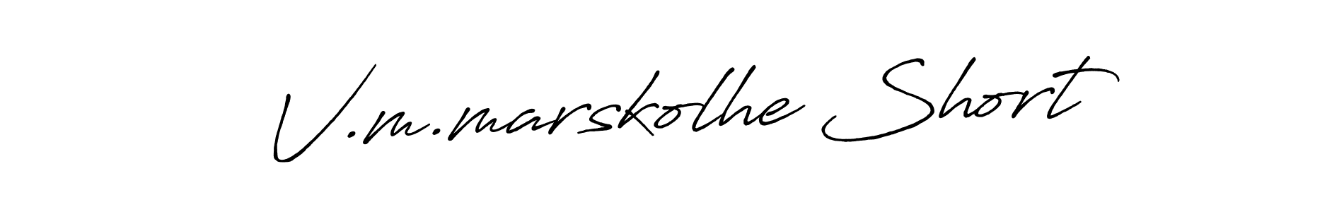 Similarly Antro_Vectra_Bolder is the best handwritten signature design. Signature creator online .You can use it as an online autograph creator for name V.m.marskolhe Short. V.m.marskolhe Short signature style 7 images and pictures png