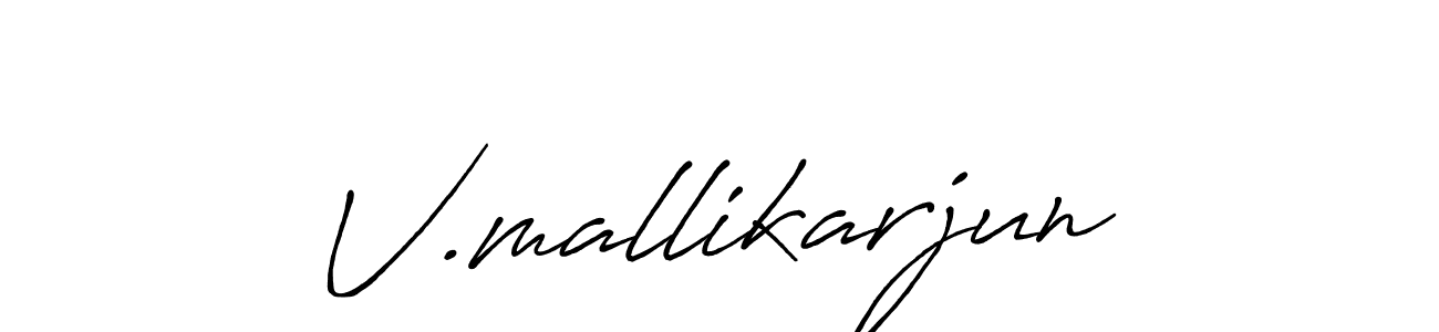 Antro_Vectra_Bolder is a professional signature style that is perfect for those who want to add a touch of class to their signature. It is also a great choice for those who want to make their signature more unique. Get V.mallikarjun name to fancy signature for free. V.mallikarjun signature style 7 images and pictures png