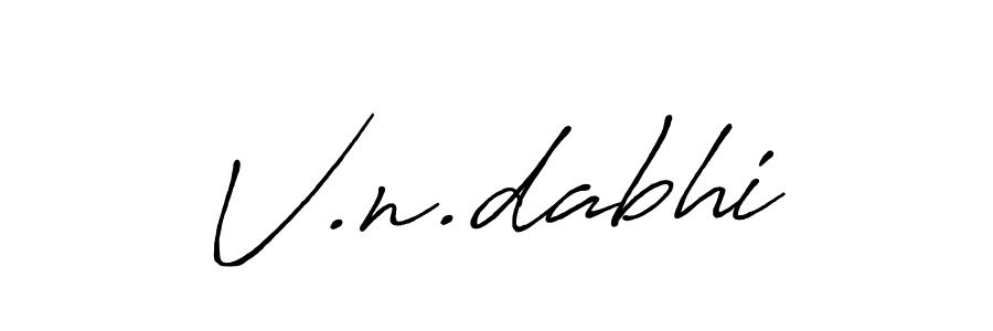 Make a beautiful signature design for name V.n.dabhi. Use this online signature maker to create a handwritten signature for free. V.n.dabhi signature style 7 images and pictures png