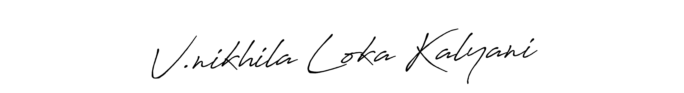 Best and Professional Signature Style for V.nikhila Loka Kalyani. Antro_Vectra_Bolder Best Signature Style Collection. V.nikhila Loka Kalyani signature style 7 images and pictures png