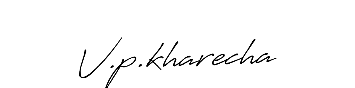 if you are searching for the best signature style for your name V.p.kharecha. so please give up your signature search. here we have designed multiple signature styles  using Antro_Vectra_Bolder. V.p.kharecha signature style 7 images and pictures png