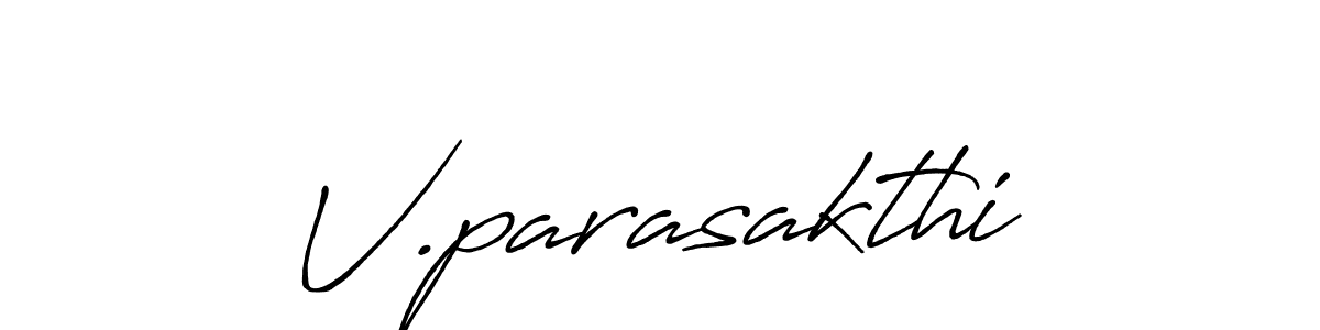 How to make V.parasakthi signature? Antro_Vectra_Bolder is a professional autograph style. Create handwritten signature for V.parasakthi name. V.parasakthi signature style 7 images and pictures png