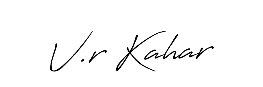 How to Draw V.r Kahar signature style? Antro_Vectra_Bolder is a latest design signature styles for name V.r Kahar. V.r Kahar signature style 7 images and pictures png