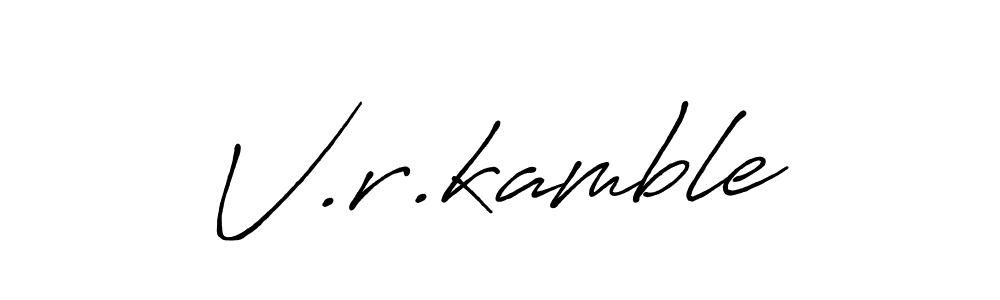 The best way (Antro_Vectra_Bolder) to make a short signature is to pick only two or three words in your name. The name V.r.kamble include a total of six letters. For converting this name. V.r.kamble signature style 7 images and pictures png