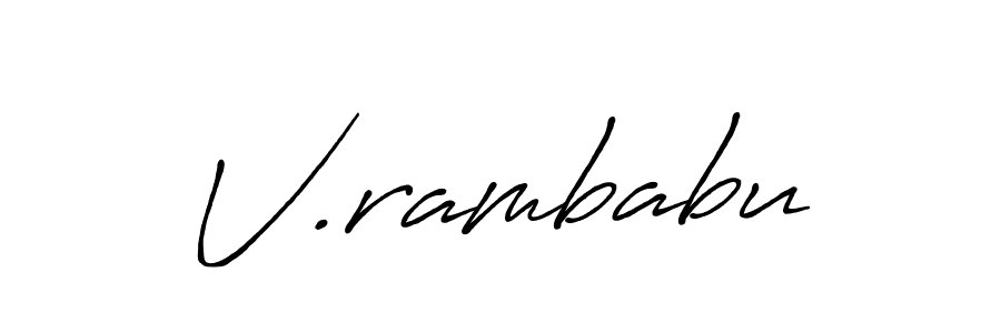 Best and Professional Signature Style for V.rambabu. Antro_Vectra_Bolder Best Signature Style Collection. V.rambabu signature style 7 images and pictures png