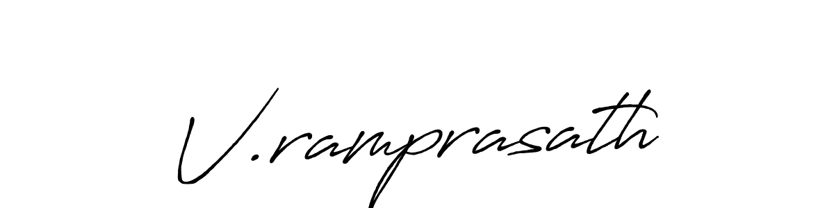 Make a beautiful signature design for name V.ramprasath. Use this online signature maker to create a handwritten signature for free. V.ramprasath signature style 7 images and pictures png