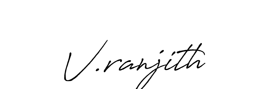 Once you've used our free online signature maker to create your best signature Antro_Vectra_Bolder style, it's time to enjoy all of the benefits that V.ranjith name signing documents. V.ranjith signature style 7 images and pictures png