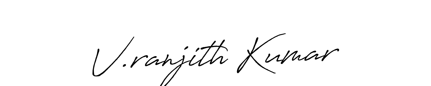 You can use this online signature creator to create a handwritten signature for the name V.ranjith Kumar. This is the best online autograph maker. V.ranjith Kumar signature style 7 images and pictures png