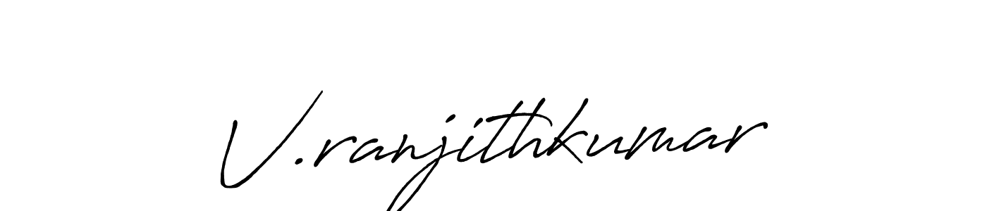 Also You can easily find your signature by using the search form. We will create V.ranjithkumar name handwritten signature images for you free of cost using Antro_Vectra_Bolder sign style. V.ranjithkumar signature style 7 images and pictures png