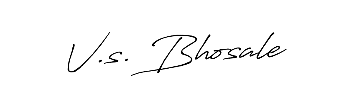 Antro_Vectra_Bolder is a professional signature style that is perfect for those who want to add a touch of class to their signature. It is also a great choice for those who want to make their signature more unique. Get V.s. Bhosale name to fancy signature for free. V.s. Bhosale signature style 7 images and pictures png