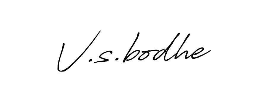 The best way (Antro_Vectra_Bolder) to make a short signature is to pick only two or three words in your name. The name V.s.bodhe include a total of six letters. For converting this name. V.s.bodhe signature style 7 images and pictures png