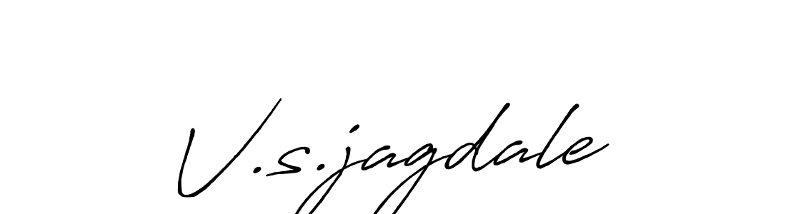 How to make V.s.jagdale signature? Antro_Vectra_Bolder is a professional autograph style. Create handwritten signature for V.s.jagdale name. V.s.jagdale signature style 7 images and pictures png