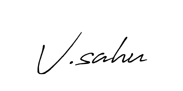 Similarly Antro_Vectra_Bolder is the best handwritten signature design. Signature creator online .You can use it as an online autograph creator for name V.sahu. V.sahu signature style 7 images and pictures png