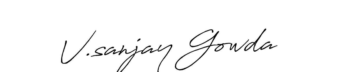 Check out images of Autograph of V.sanjay Gowda name. Actor V.sanjay Gowda Signature Style. Antro_Vectra_Bolder is a professional sign style online. V.sanjay Gowda signature style 7 images and pictures png