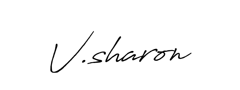 It looks lik you need a new signature style for name V.sharon. Design unique handwritten (Antro_Vectra_Bolder) signature with our free signature maker in just a few clicks. V.sharon signature style 7 images and pictures png