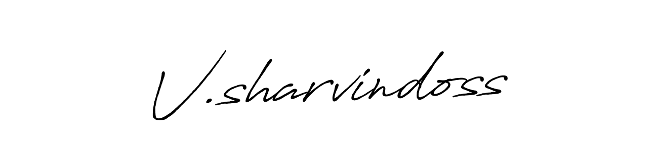 Design your own signature with our free online signature maker. With this signature software, you can create a handwritten (Antro_Vectra_Bolder) signature for name V.sharvindoss. V.sharvindoss signature style 7 images and pictures png
