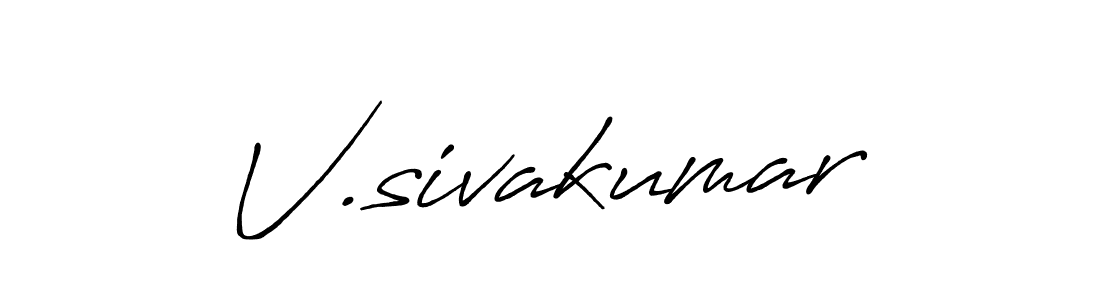 It looks lik you need a new signature style for name V.sivakumar. Design unique handwritten (Antro_Vectra_Bolder) signature with our free signature maker in just a few clicks. V.sivakumar signature style 7 images and pictures png