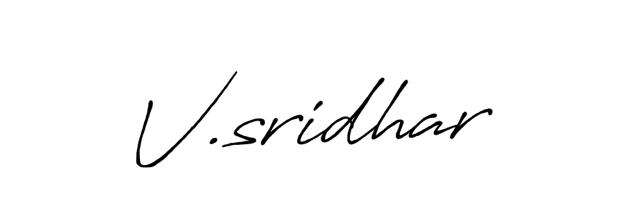 It looks lik you need a new signature style for name V.sridhar. Design unique handwritten (Antro_Vectra_Bolder) signature with our free signature maker in just a few clicks. V.sridhar signature style 7 images and pictures png