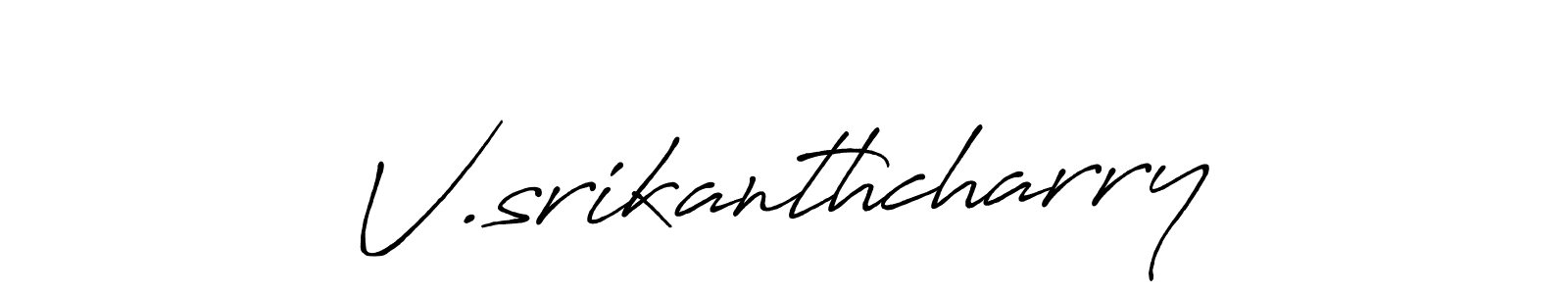 See photos of V.srikanthcharry official signature by Spectra . Check more albums & portfolios. Read reviews & check more about Antro_Vectra_Bolder font. V.srikanthcharry signature style 7 images and pictures png