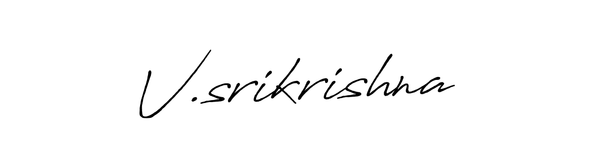 Also You can easily find your signature by using the search form. We will create V.srikrishna name handwritten signature images for you free of cost using Antro_Vectra_Bolder sign style. V.srikrishna signature style 7 images and pictures png