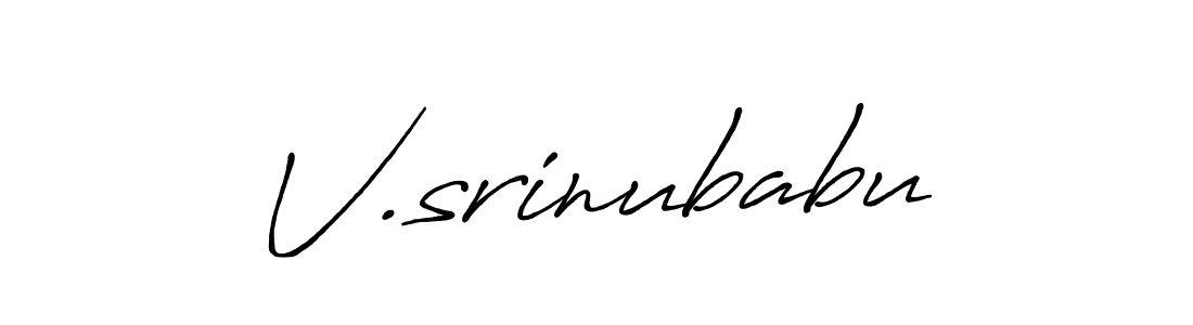 The best way (Antro_Vectra_Bolder) to make a short signature is to pick only two or three words in your name. The name V.srinubabu include a total of six letters. For converting this name. V.srinubabu signature style 7 images and pictures png