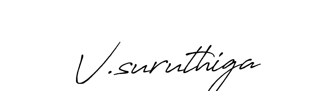 if you are searching for the best signature style for your name V.suruthiga. so please give up your signature search. here we have designed multiple signature styles  using Antro_Vectra_Bolder. V.suruthiga signature style 7 images and pictures png