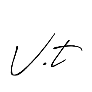 It looks lik you need a new signature style for name V.t. Design unique handwritten (Antro_Vectra_Bolder) signature with our free signature maker in just a few clicks. V.t signature style 7 images and pictures png