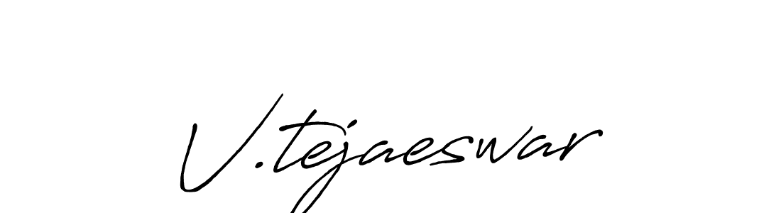 Also You can easily find your signature by using the search form. We will create V.tejaeswar name handwritten signature images for you free of cost using Antro_Vectra_Bolder sign style. V.tejaeswar signature style 7 images and pictures png