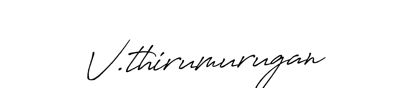 Make a beautiful signature design for name V.thirumurugan. With this signature (Antro_Vectra_Bolder) style, you can create a handwritten signature for free. V.thirumurugan signature style 7 images and pictures png