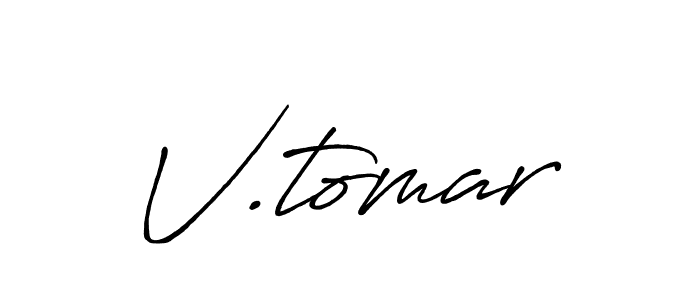 Once you've used our free online signature maker to create your best signature Antro_Vectra_Bolder style, it's time to enjoy all of the benefits that V.tomar name signing documents. V.tomar signature style 7 images and pictures png