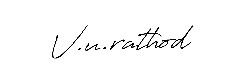 How to Draw V.u.rathod signature style? Antro_Vectra_Bolder is a latest design signature styles for name V.u.rathod. V.u.rathod signature style 7 images and pictures png