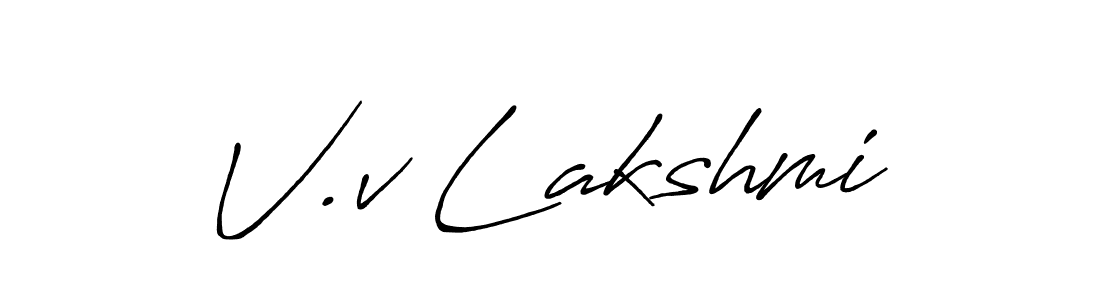 You should practise on your own different ways (Antro_Vectra_Bolder) to write your name (V.v Lakshmi) in signature. don't let someone else do it for you. V.v Lakshmi signature style 7 images and pictures png