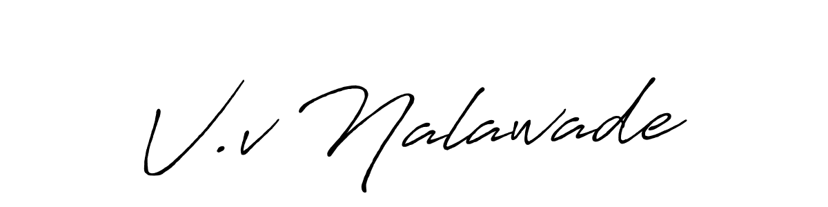 if you are searching for the best signature style for your name V.v Nalawade. so please give up your signature search. here we have designed multiple signature styles  using Antro_Vectra_Bolder. V.v Nalawade signature style 7 images and pictures png