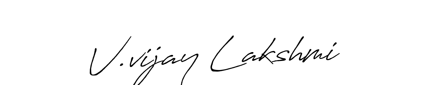 How to Draw V.vijay Lakshmi signature style? Antro_Vectra_Bolder is a latest design signature styles for name V.vijay Lakshmi. V.vijay Lakshmi signature style 7 images and pictures png