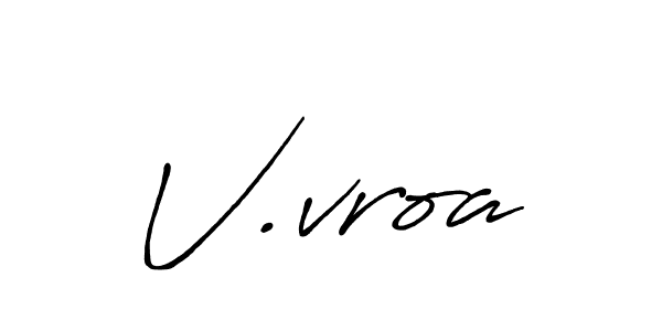 if you are searching for the best signature style for your name V.vroa. so please give up your signature search. here we have designed multiple signature styles  using Antro_Vectra_Bolder. V.vroa signature style 7 images and pictures png