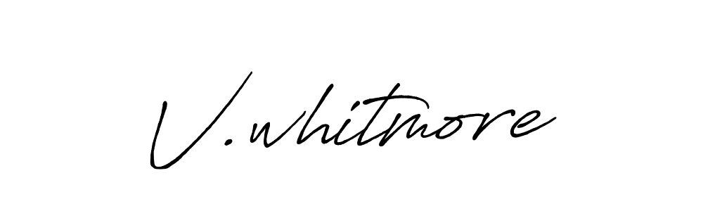 if you are searching for the best signature style for your name V.whitmore. so please give up your signature search. here we have designed multiple signature styles  using Antro_Vectra_Bolder. V.whitmore signature style 7 images and pictures png