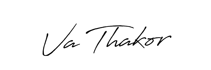 Make a beautiful signature design for name Va Thakor. Use this online signature maker to create a handwritten signature for free. Va Thakor signature style 7 images and pictures png