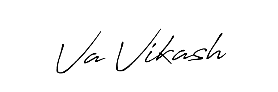 Use a signature maker to create a handwritten signature online. With this signature software, you can design (Antro_Vectra_Bolder) your own signature for name Va Vikash. Va Vikash signature style 7 images and pictures png