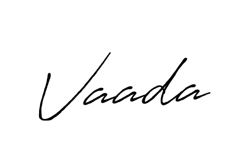 Also we have Vaada name is the best signature style. Create professional handwritten signature collection using Antro_Vectra_Bolder autograph style. Vaada signature style 7 images and pictures png