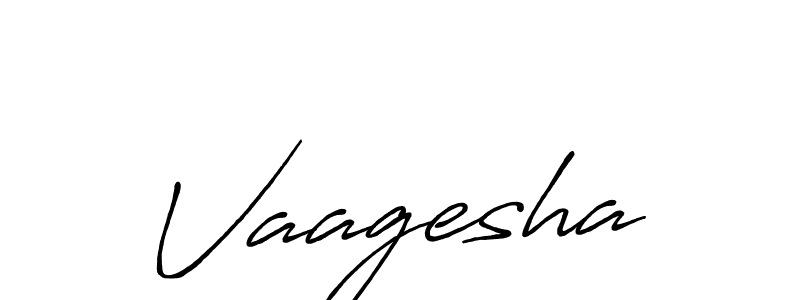 Make a beautiful signature design for name Vaagesha. With this signature (Antro_Vectra_Bolder) style, you can create a handwritten signature for free. Vaagesha signature style 7 images and pictures png