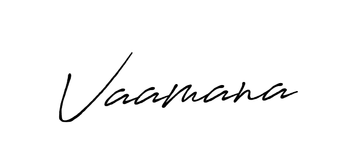 Make a beautiful signature design for name Vaamana. With this signature (Antro_Vectra_Bolder) style, you can create a handwritten signature for free. Vaamana signature style 7 images and pictures png