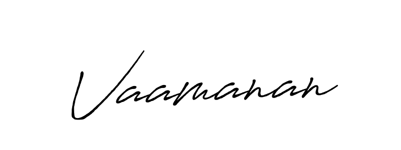 Design your own signature with our free online signature maker. With this signature software, you can create a handwritten (Antro_Vectra_Bolder) signature for name Vaamanan. Vaamanan signature style 7 images and pictures png