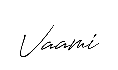 Create a beautiful signature design for name Vaami. With this signature (Antro_Vectra_Bolder) fonts, you can make a handwritten signature for free. Vaami signature style 7 images and pictures png