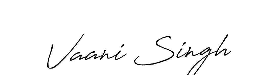 Use a signature maker to create a handwritten signature online. With this signature software, you can design (Antro_Vectra_Bolder) your own signature for name Vaani Singh. Vaani Singh signature style 7 images and pictures png