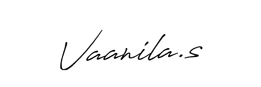 You can use this online signature creator to create a handwritten signature for the name Vaanila.s. This is the best online autograph maker. Vaanila.s signature style 7 images and pictures png